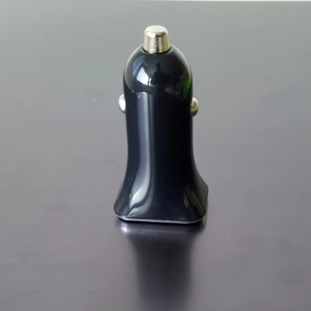 Fast PD Car Charger Dual Port Black Type C Port and USB A Port QC 3.0 Quick Char